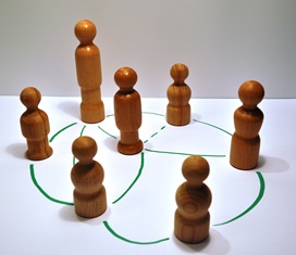 Aufgestellte Aufstellungsfiguren