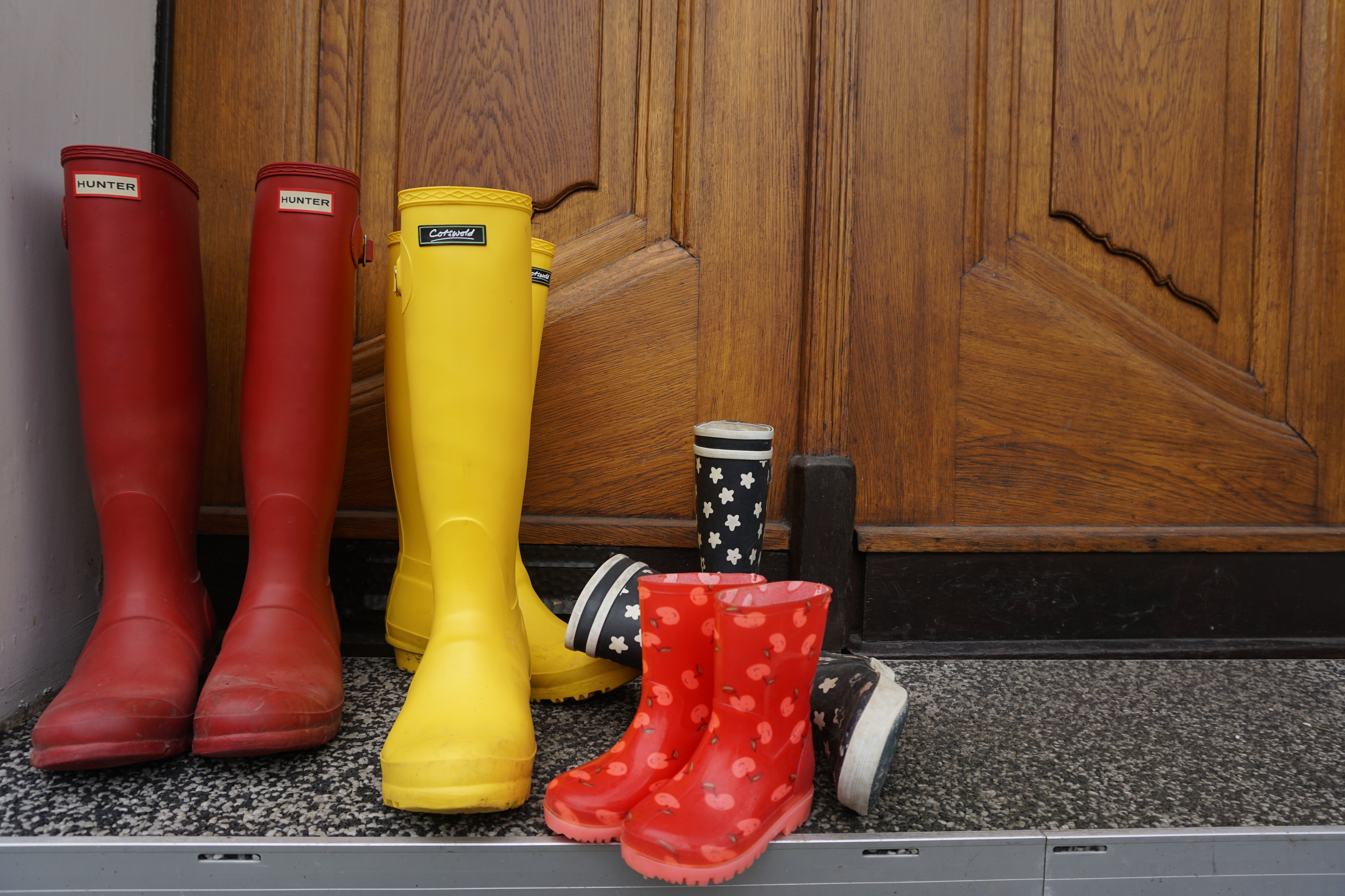 Verschiedene Gummistiefel