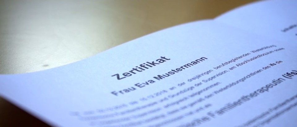 Ein Zertifikat